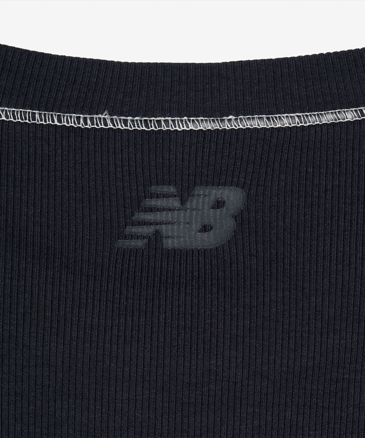 뉴발란스(NEW BALANCE) NBNEG3W652 / WOMEN 에센셜 골지 반팔티 (NAVY)