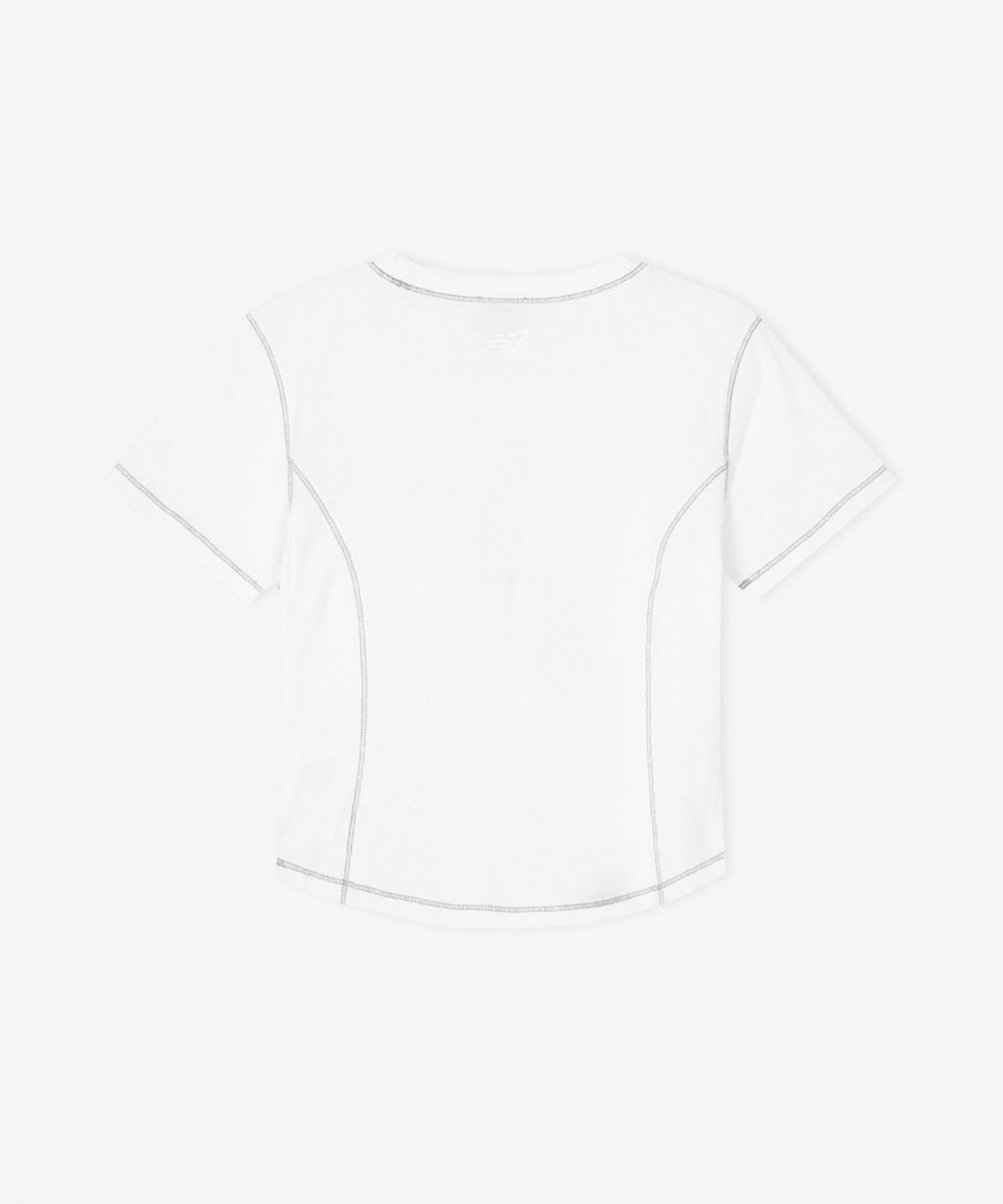 뉴발란스(NEW BALANCE) NBNEG3W652 / WOMEN 에센셜 골지 반팔티 (WHITE)