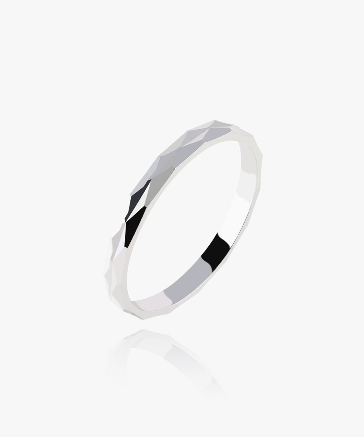 엘렌쥬얼리(HELENE JEWELRY) 925 실버 더블 트라이 컷팅 미스 링 은 반지