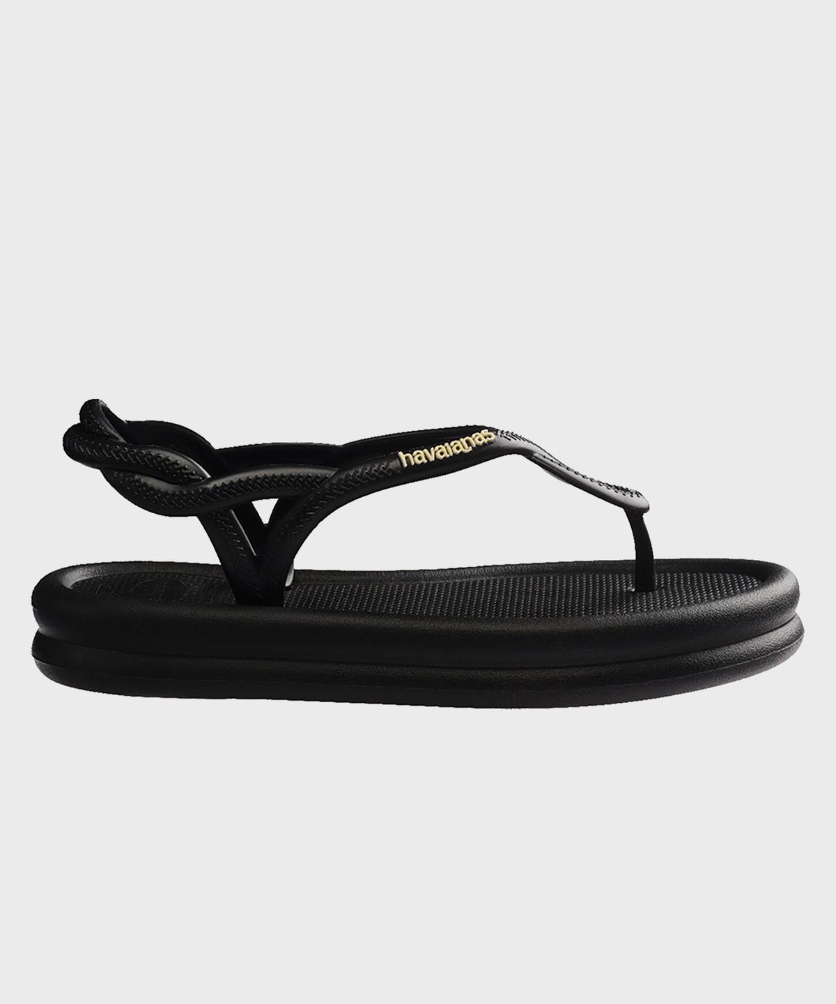 하바이아나스(HAVAIANAS) 루나 퍼프드업 샌들 Black