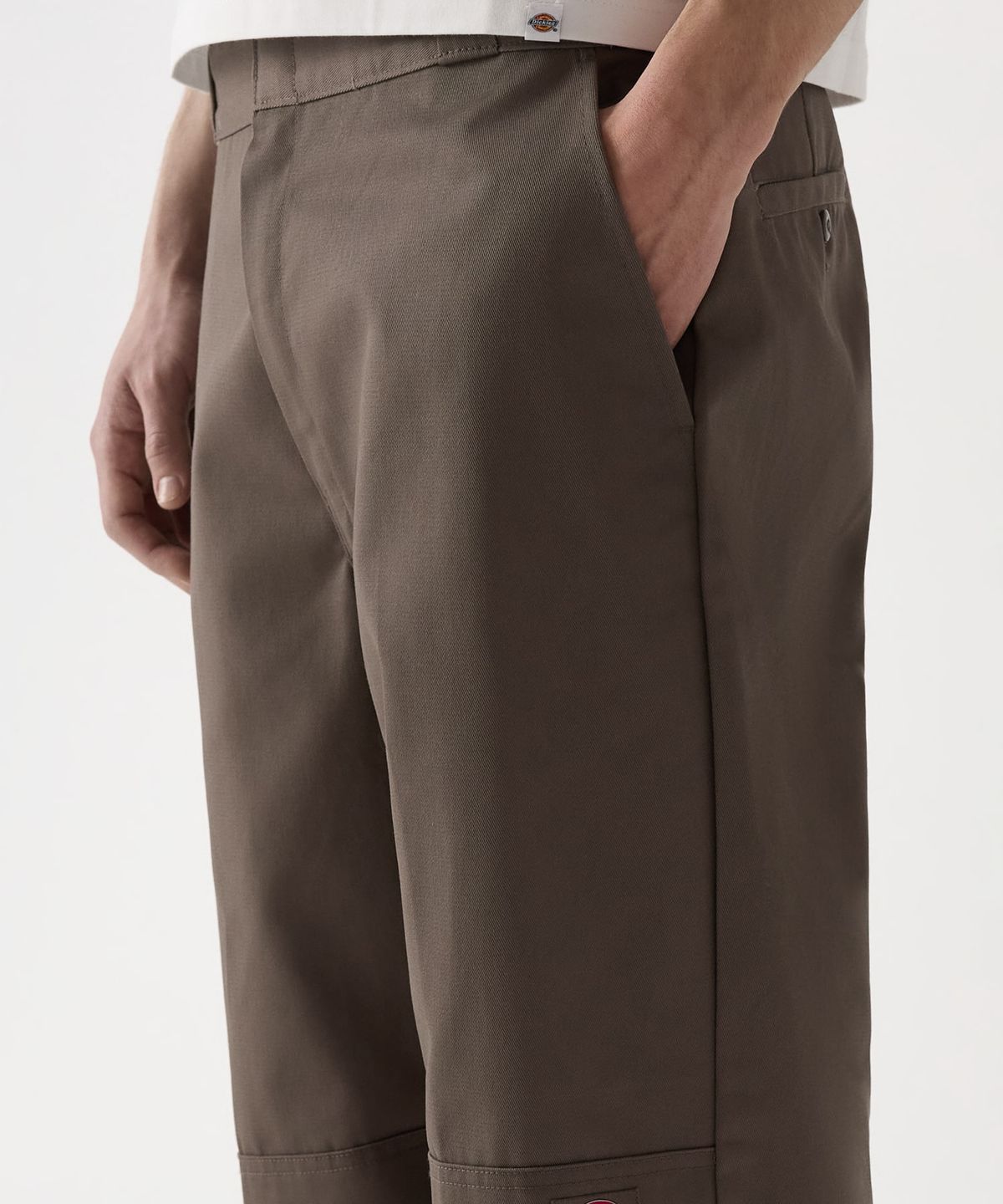 디키즈(DICKIES) 더블니 85283 루즈핏 워크팬츠 Khaki Brown