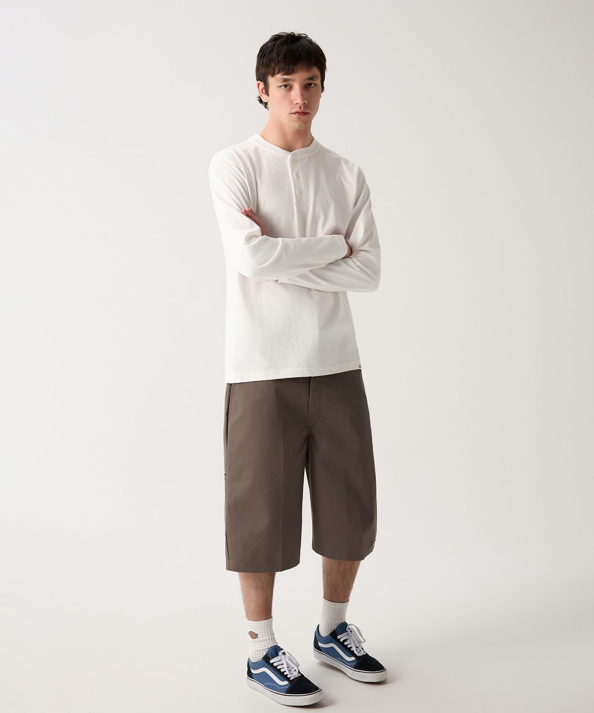 디키즈(DICKIES) 42283 루즈핏 워크쇼츠 Khaki Brown