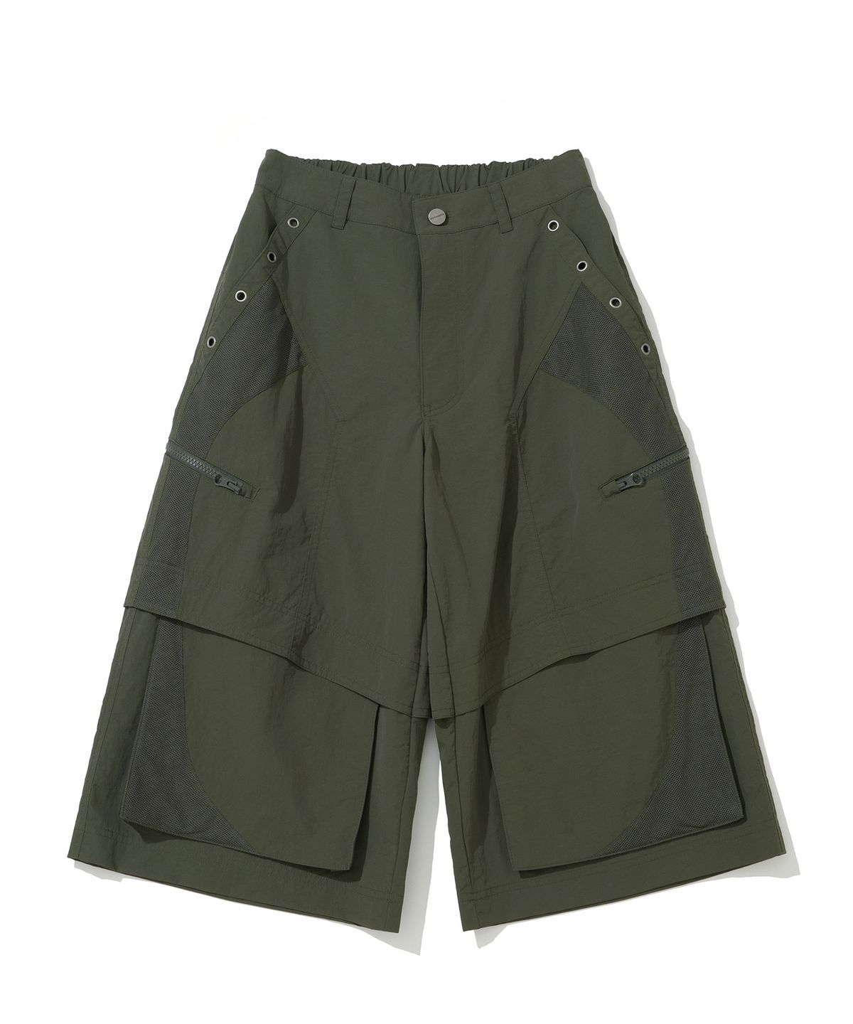 낫포너드(NOT4NERD) W Utility Mesh Panel Pants - Khaki
