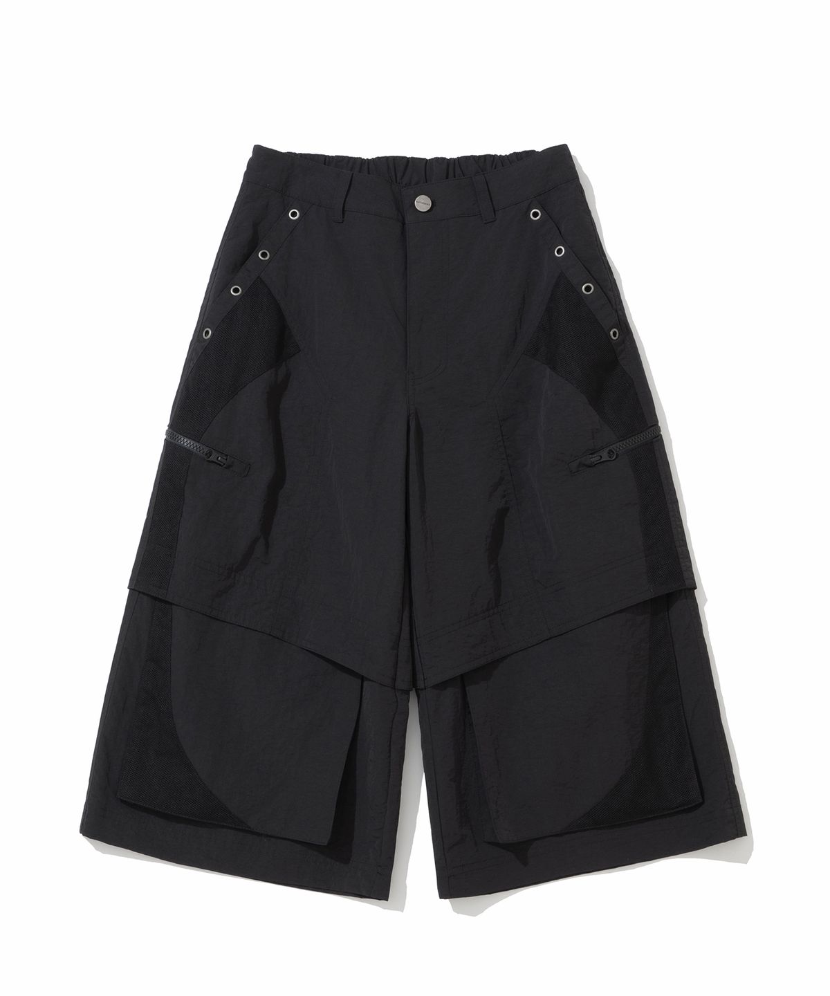 낫포너드(NOT4NERD) W Utility Mesh Panel Pants - Black