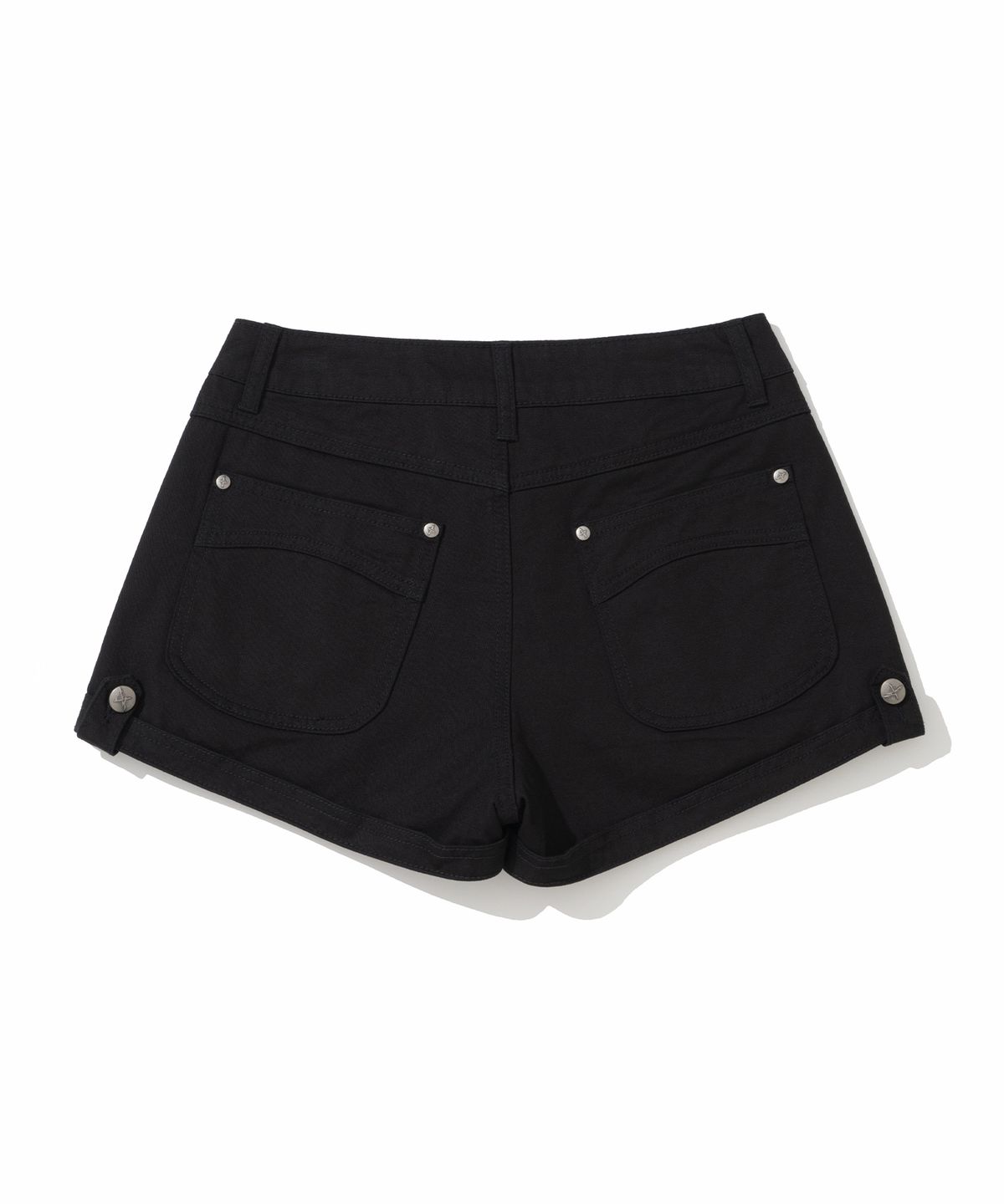 낫포너드(NOT4NERD) W Stud Pocket Micro Shorts - Black