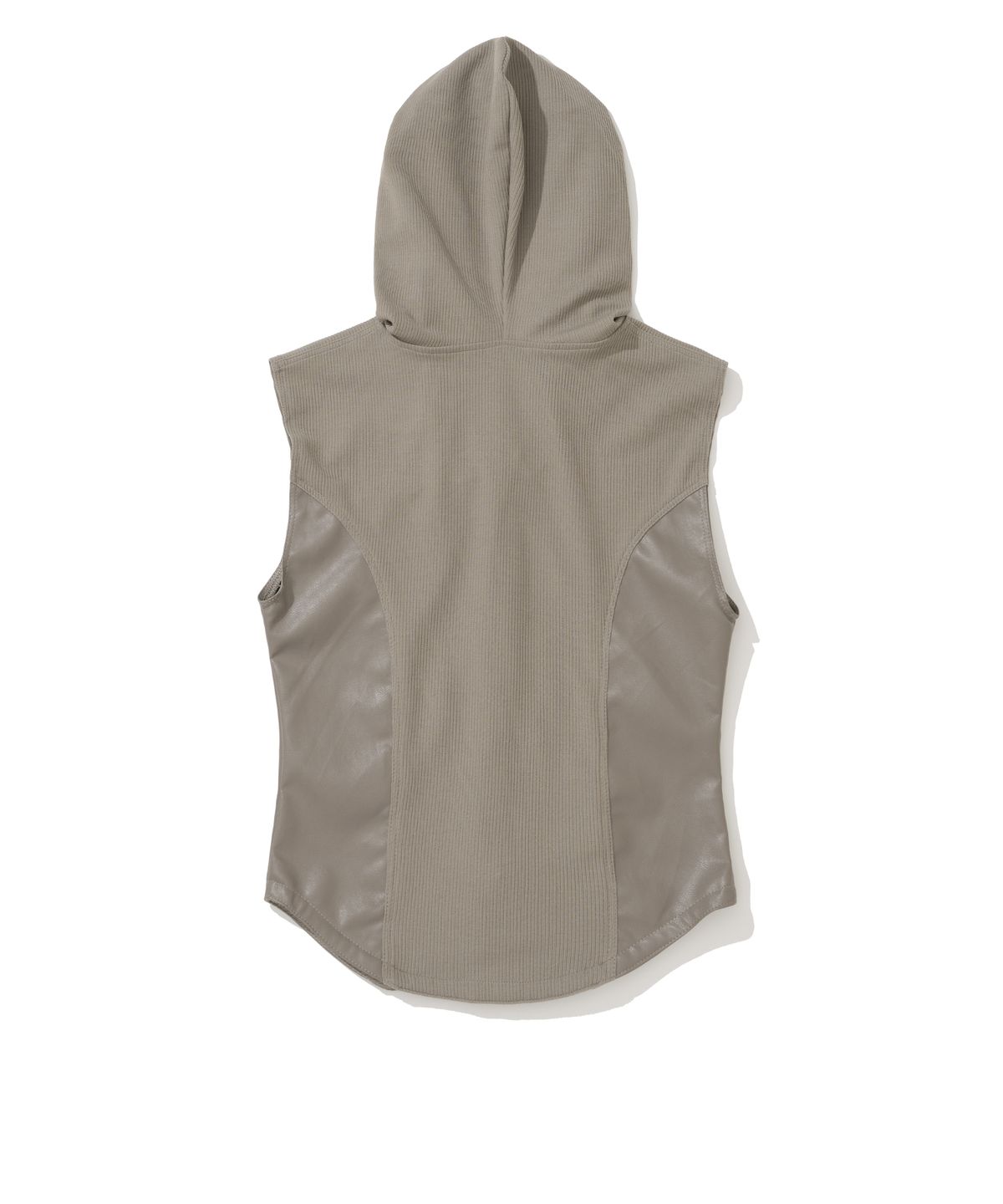 낫포너드(NOT4NERD) W Eyelet Contrast Hood Vest - Beige