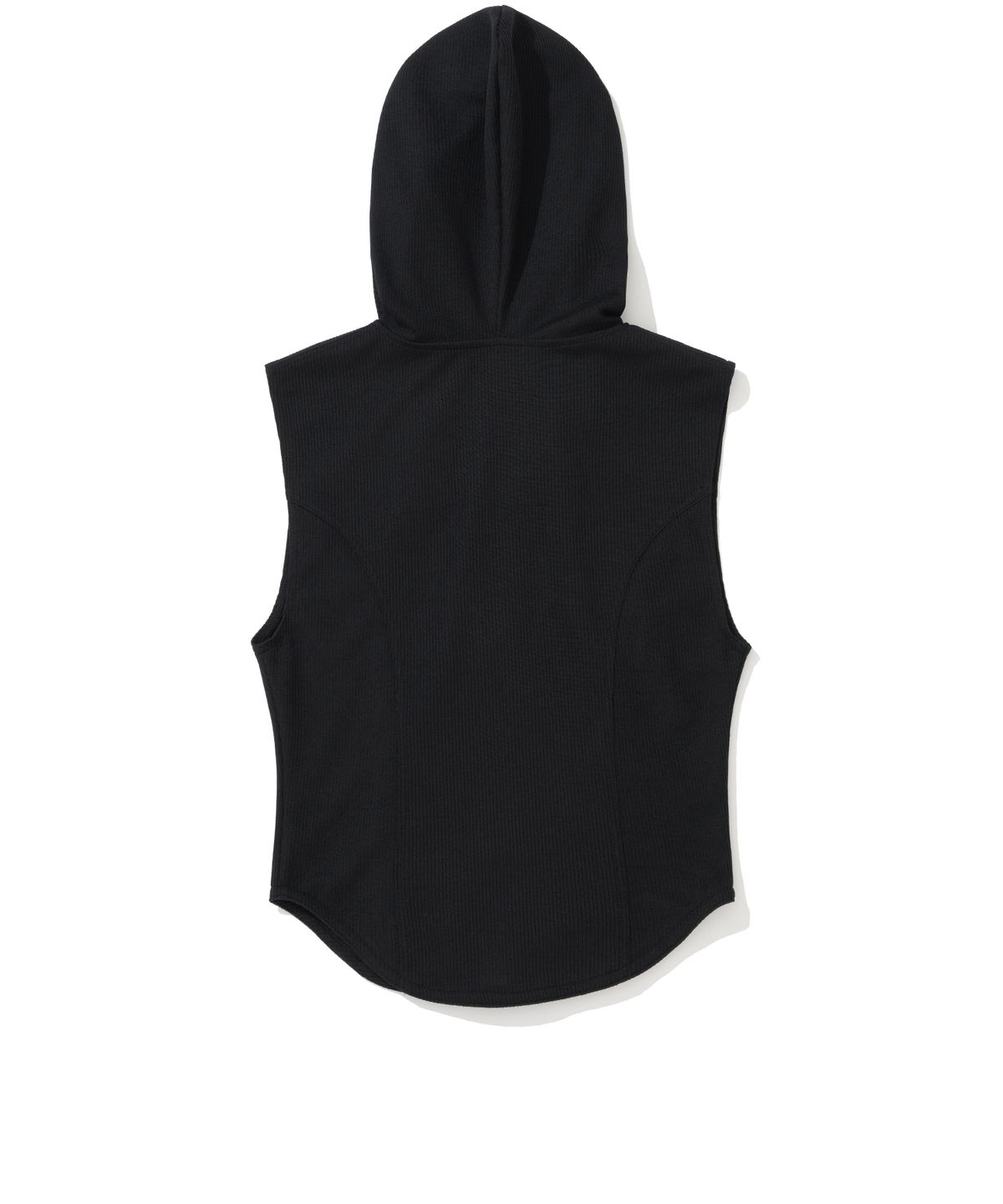 낫포너드(NOT4NERD) W Eyelet Contrast Hood Vest - Black