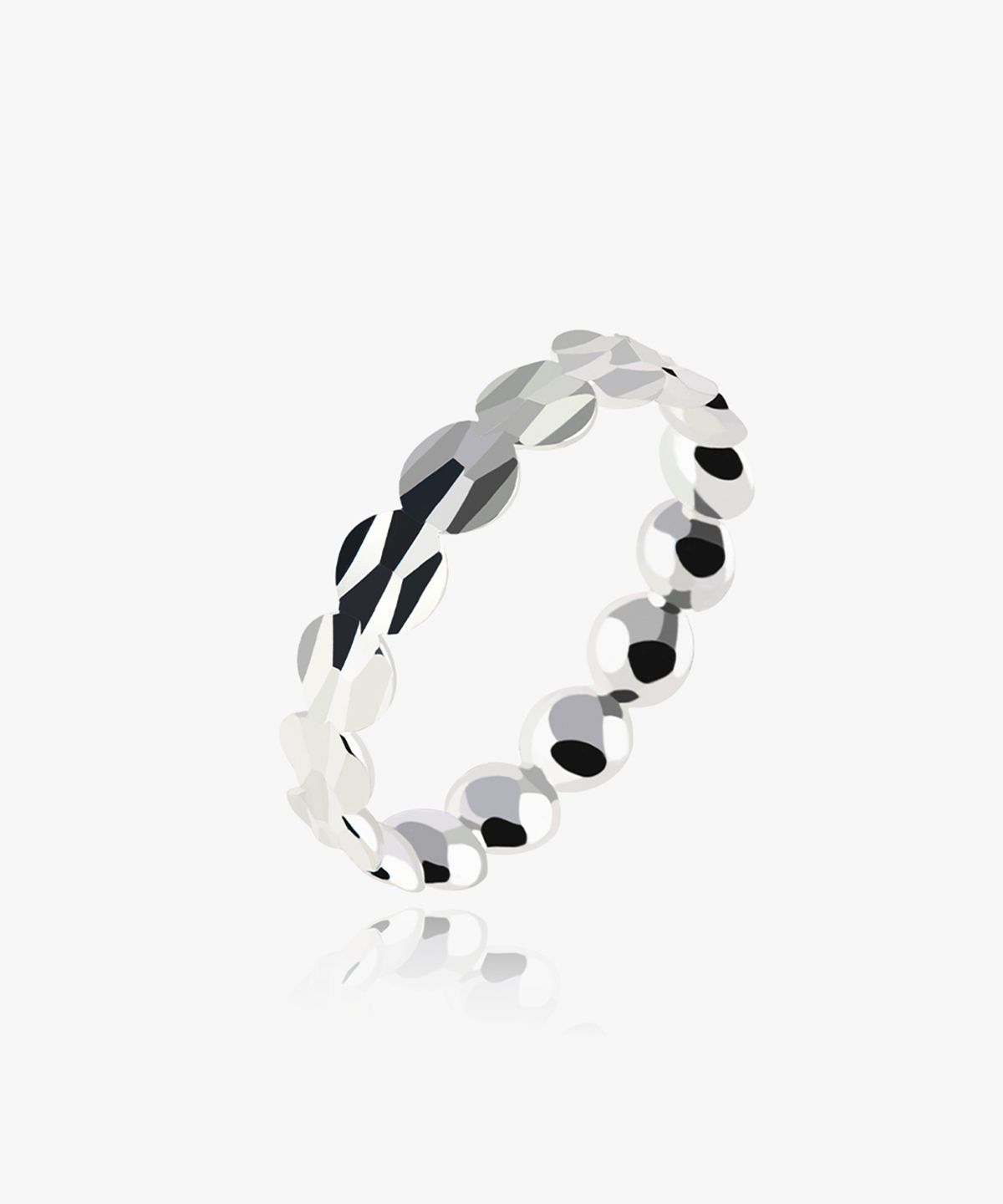 엘렌쥬얼리(HELENE JEWELRY) 925 실버 루다 서클 컷팅 미스 링 은 반지
