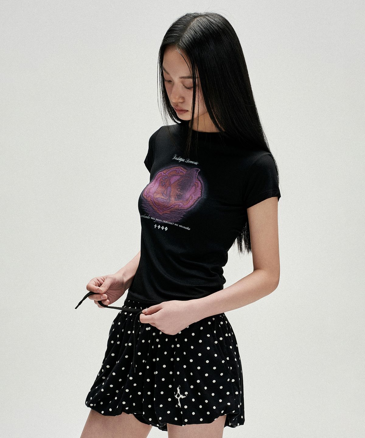 낫포너드(NOT4NERD) W Dream Shelter T-Shirts - Black