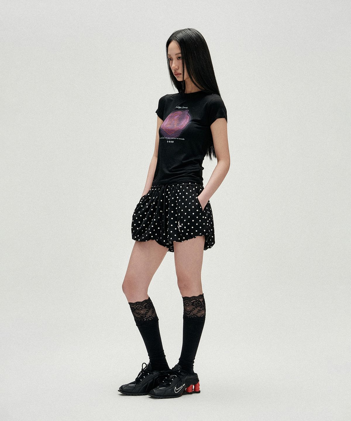 낫포너드(NOT4NERD) W Dream Shelter T-Shirts - Black
