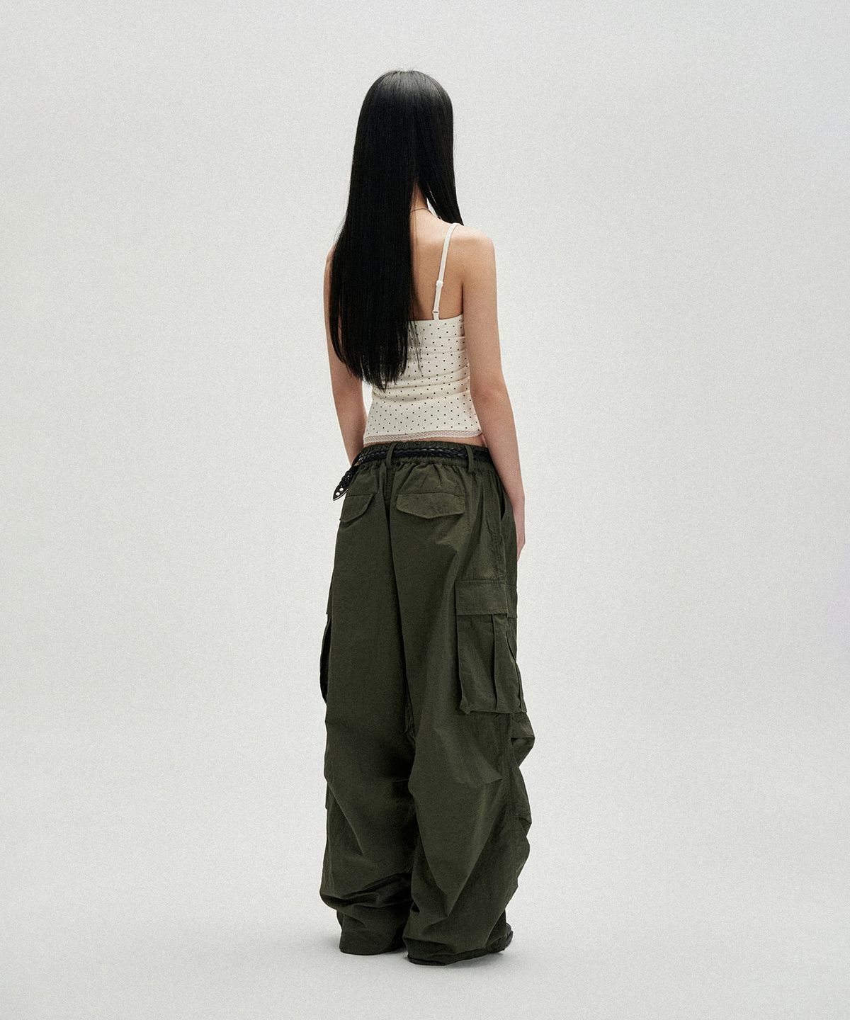 낫포너드(NOT4NERD) W Polka Dot Lace Trim Sleeveless - White