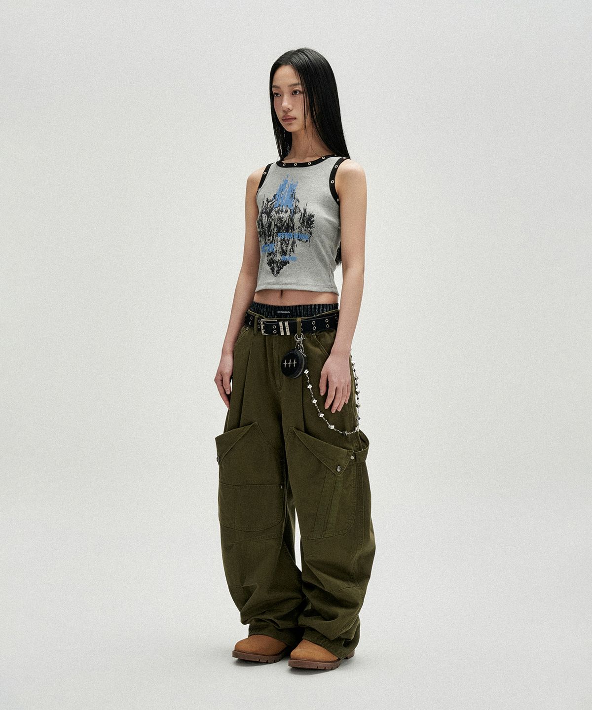 낫포너드(NOT4NERD) W Relic Eyelet Sleeveless - Grey