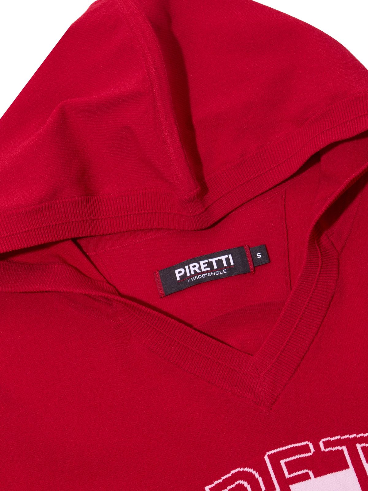 피레티(PIRETTI) 눈꽃 후디 스웨터 W_Crimson