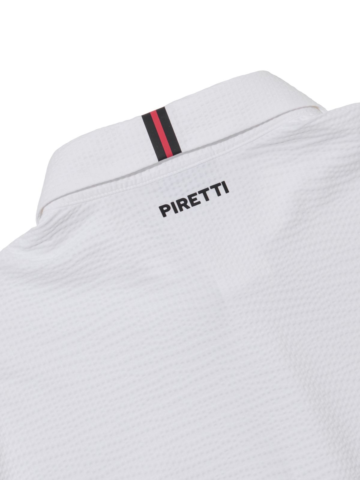피레티(PIRETTI) 엘리트 시어서커 폴로 티셔츠 M_White