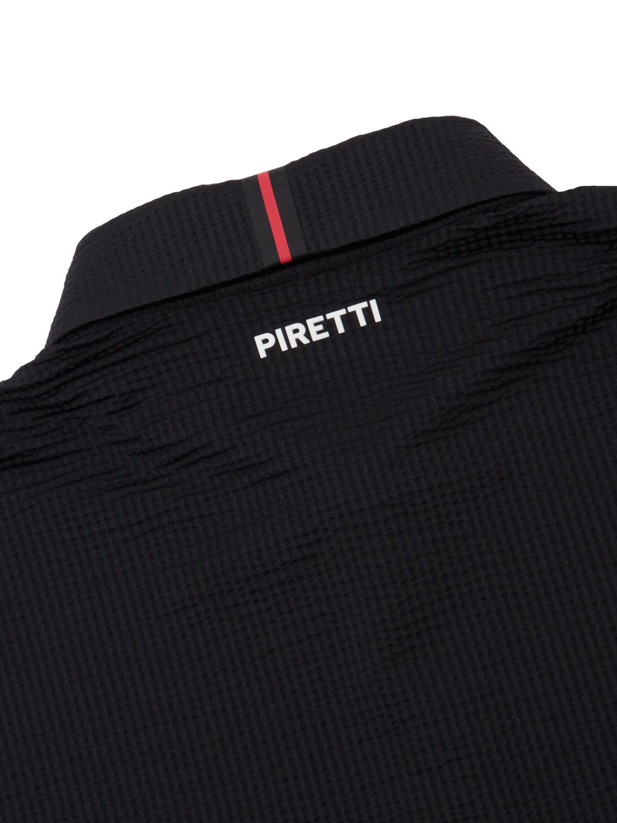 피레티(PIRETTI) 엘리트 시어서커 폴로 티셔츠 M_Black