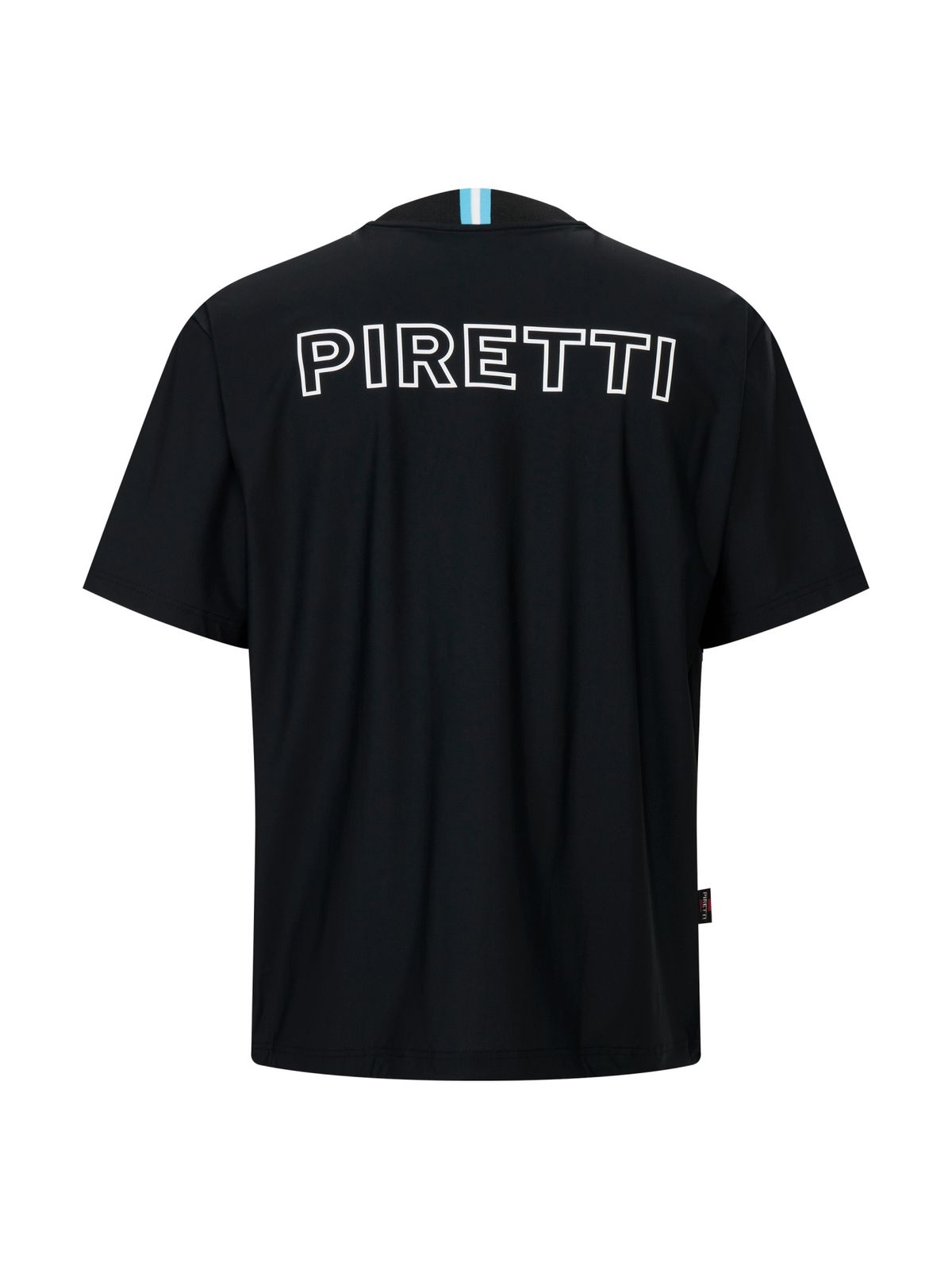 피레티(PIRETTI) 사보나 트리코트 라운드 티셔츠 M_Black