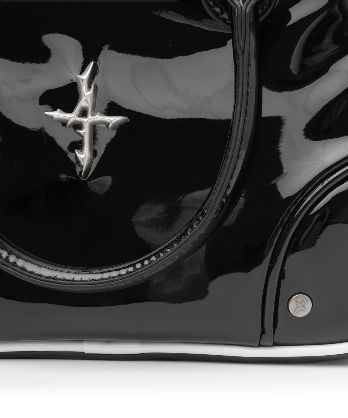 낫포너드(NOT4NERD) 4 Symbol Stud Enamel Bowling Bag - Black