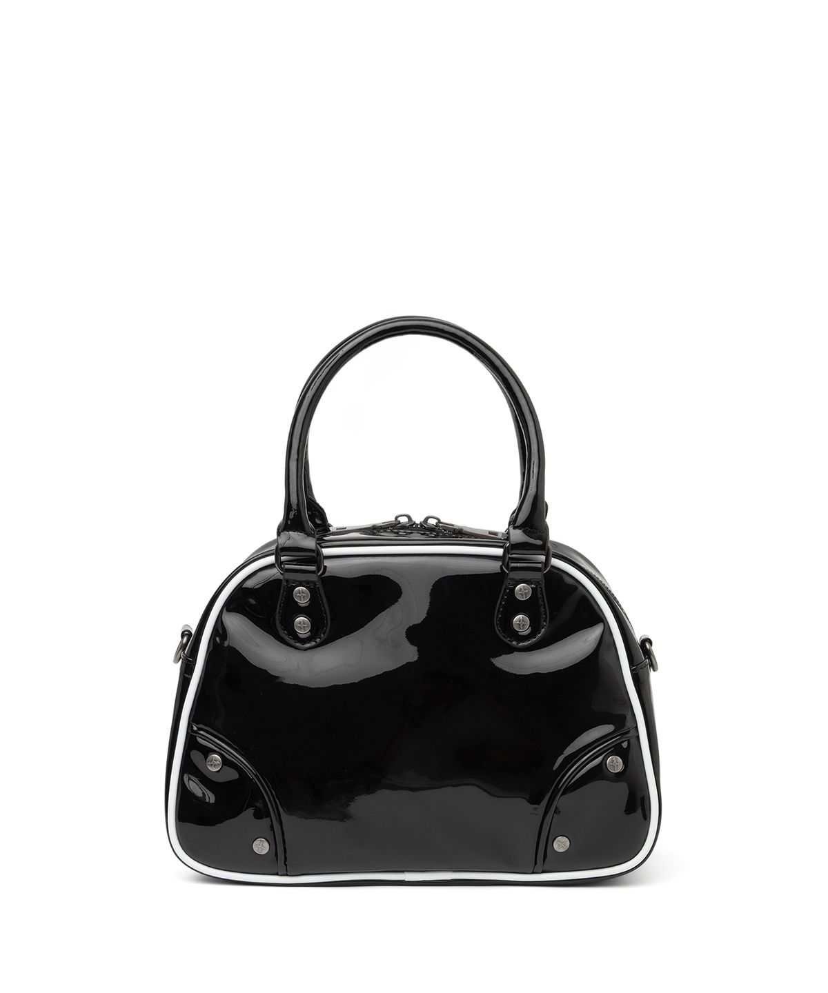 낫포너드(NOT4NERD) 4 Symbol Stud Enamel Bowling Bag - Black