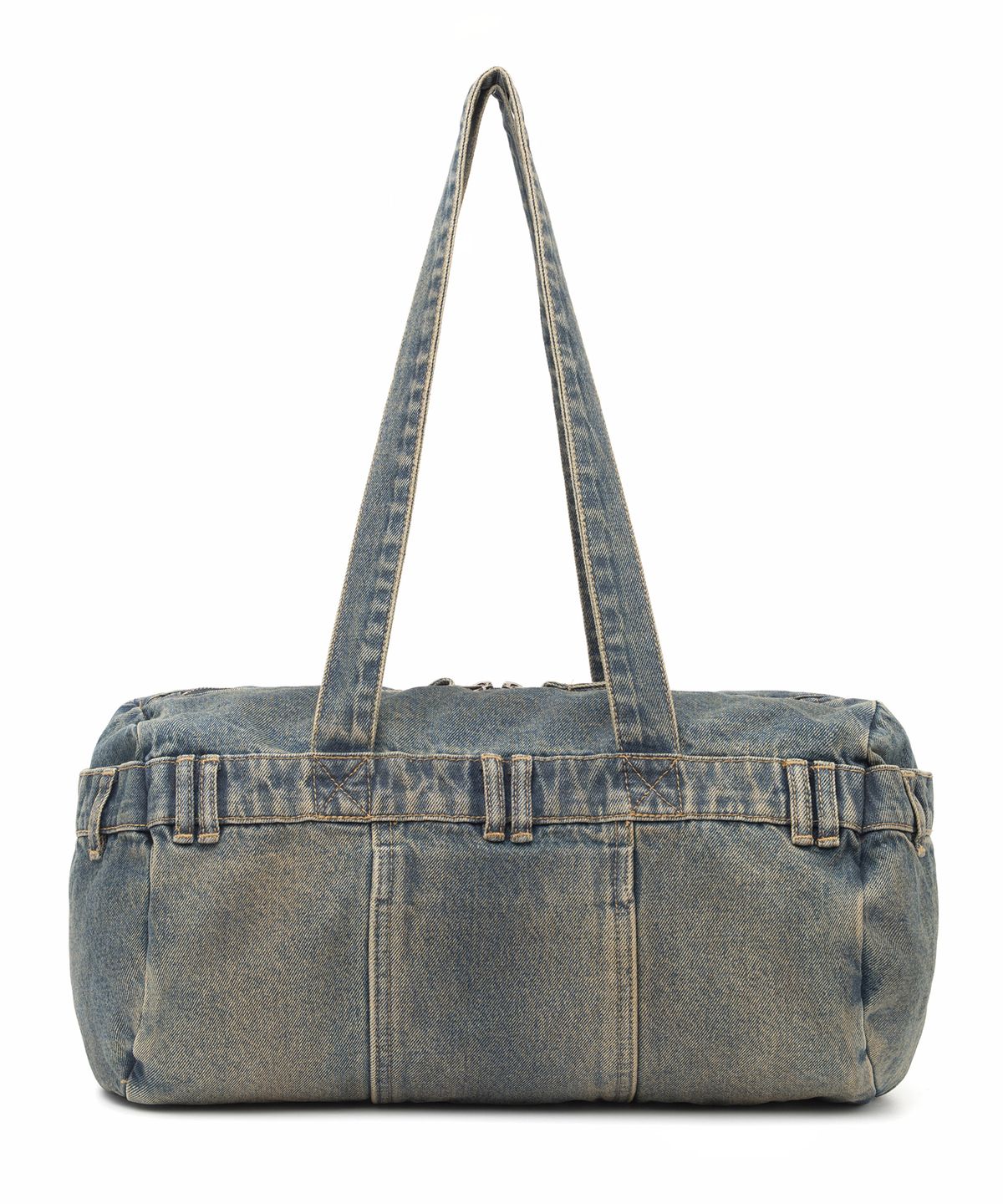 낫포너드(NOT4NERD) Symbol Stitch Pocket Denim Tote Bag - Deep Blue