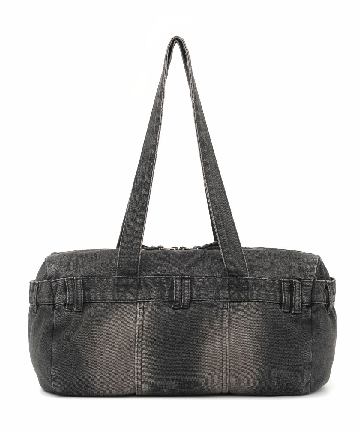 낫포너드(NOT4NERD) Symbol Stitch Pocket Denim Tote Bag - Black