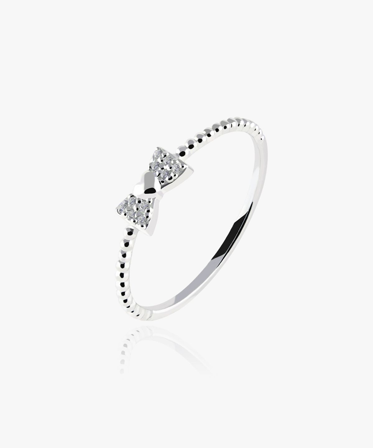 엘렌쥬얼리(HELENE JEWELRY) 925 실버 리본 앤 하트 미스 링 은 반지