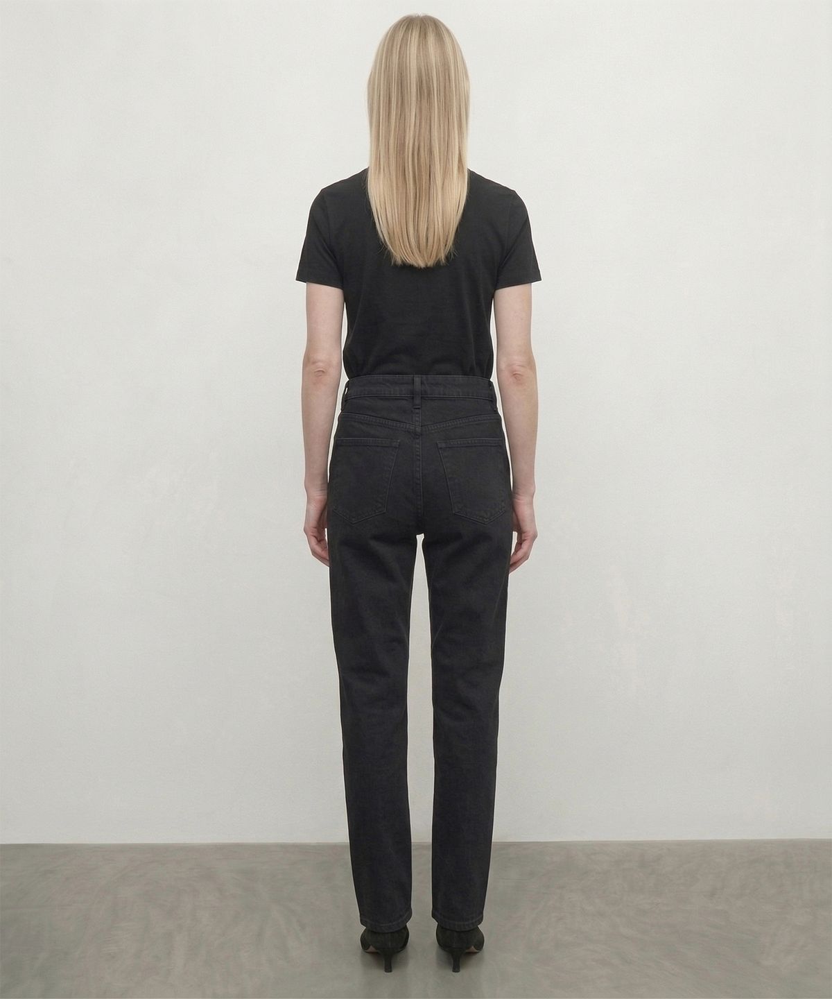킴도(KIMDOH) Arvo Cropped Straight Denim / Black
