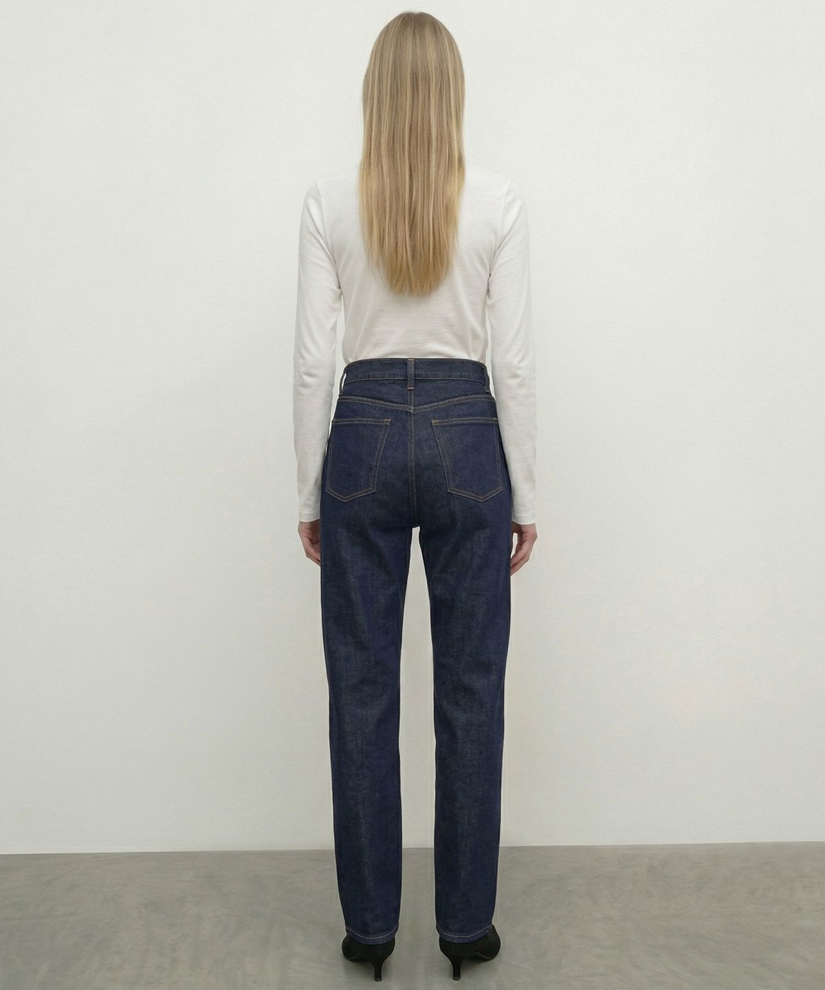킴도(KIMDOH) Arvo Cropped Straight Denim / Non-Fade Indigo