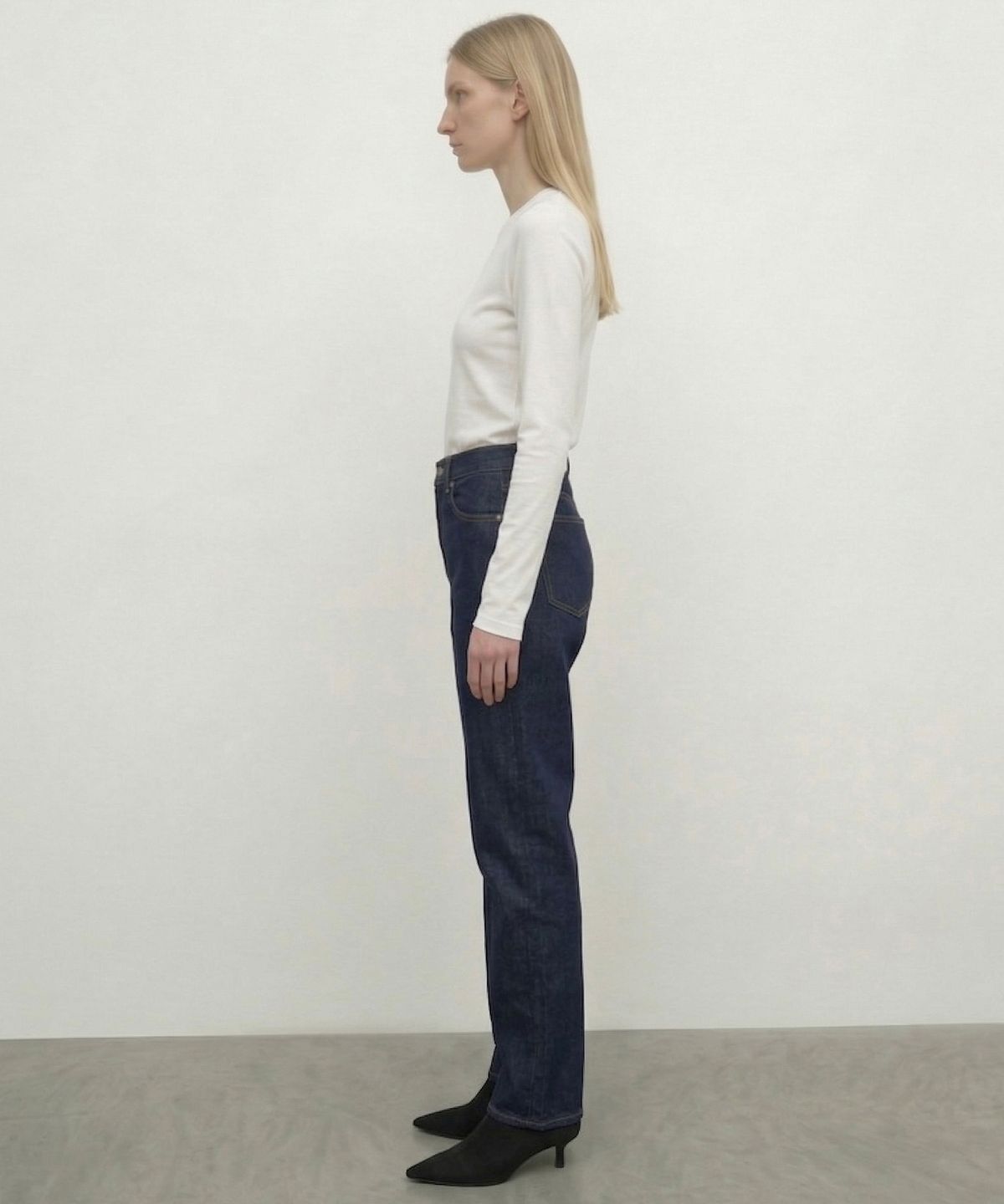 킴도(KIMDOH) Arvo Cropped Straight Denim / Non-Fade Indigo
