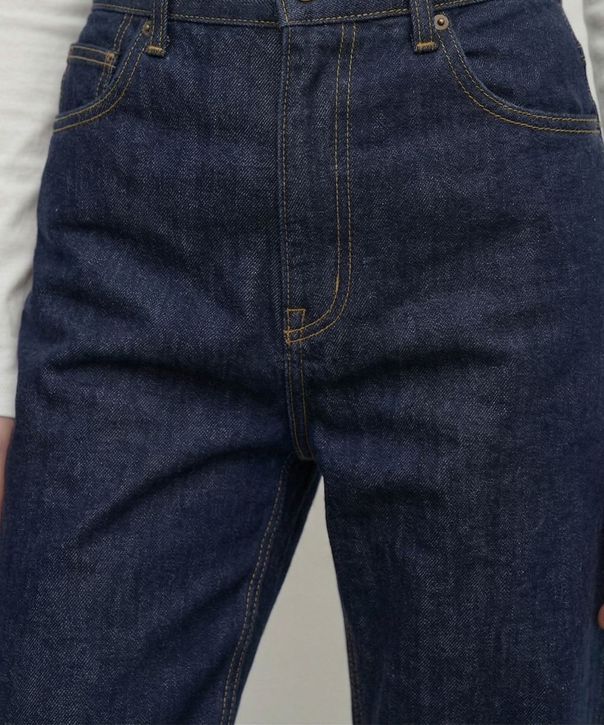 킴도(KIMDOH) Arvo Cropped Straight Denim / Non-Fade Indigo