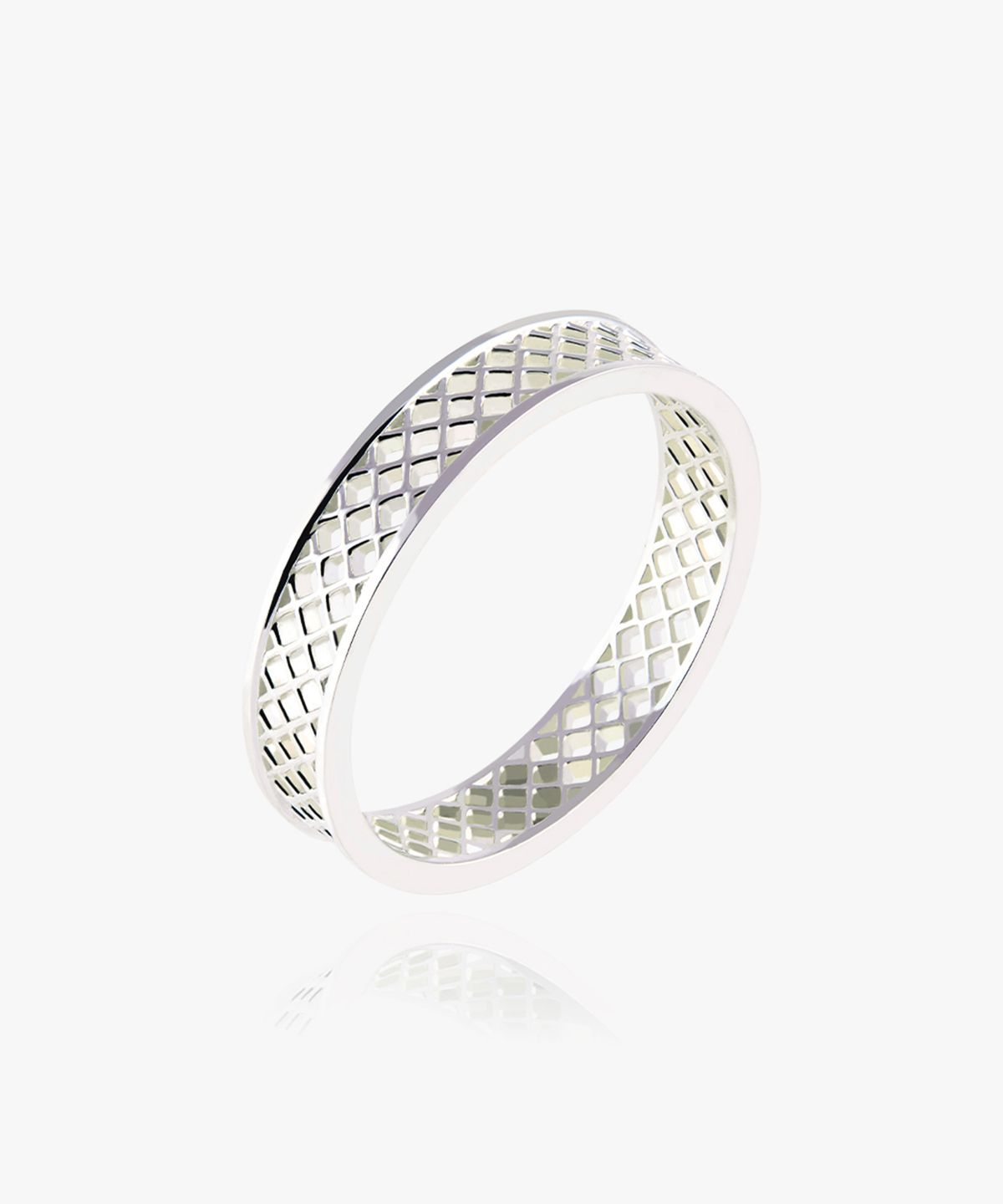 엘렌쥬얼리(HELENE JEWELRY) 925 실버 메쉬 디자인 미스 링 은 반지
