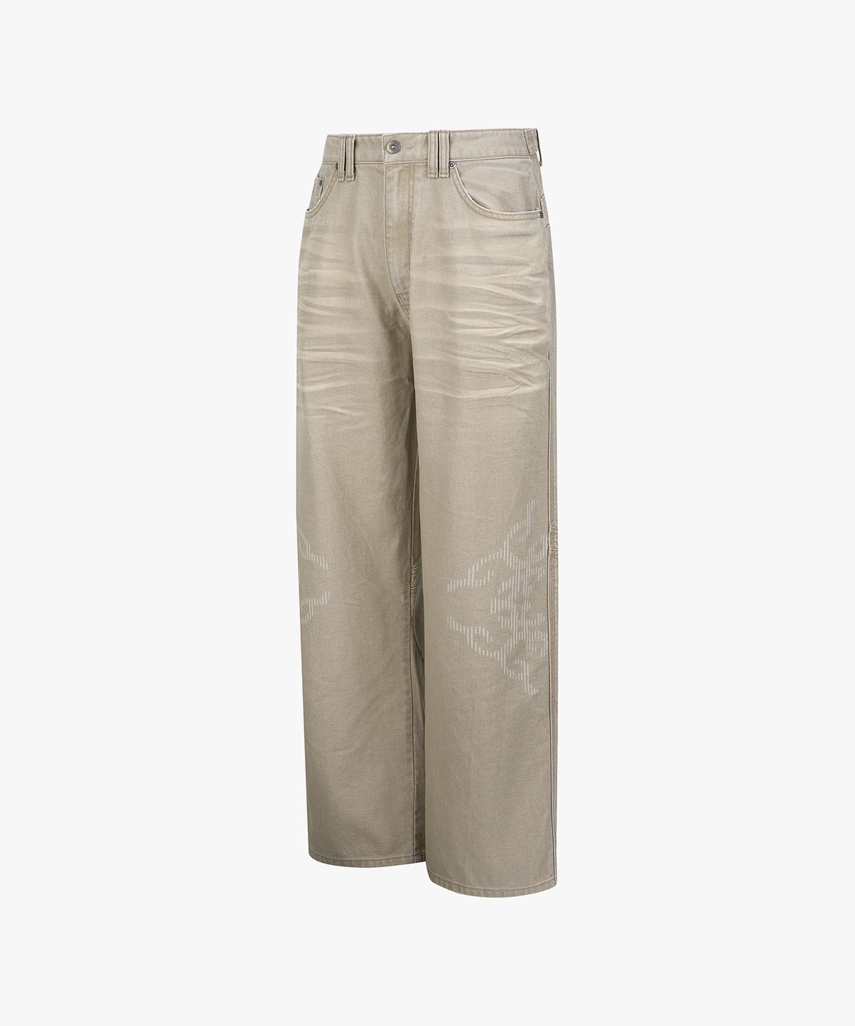 엔드릭스(EDLIX) Silent Burn Surface Denim Pants (Beige)
