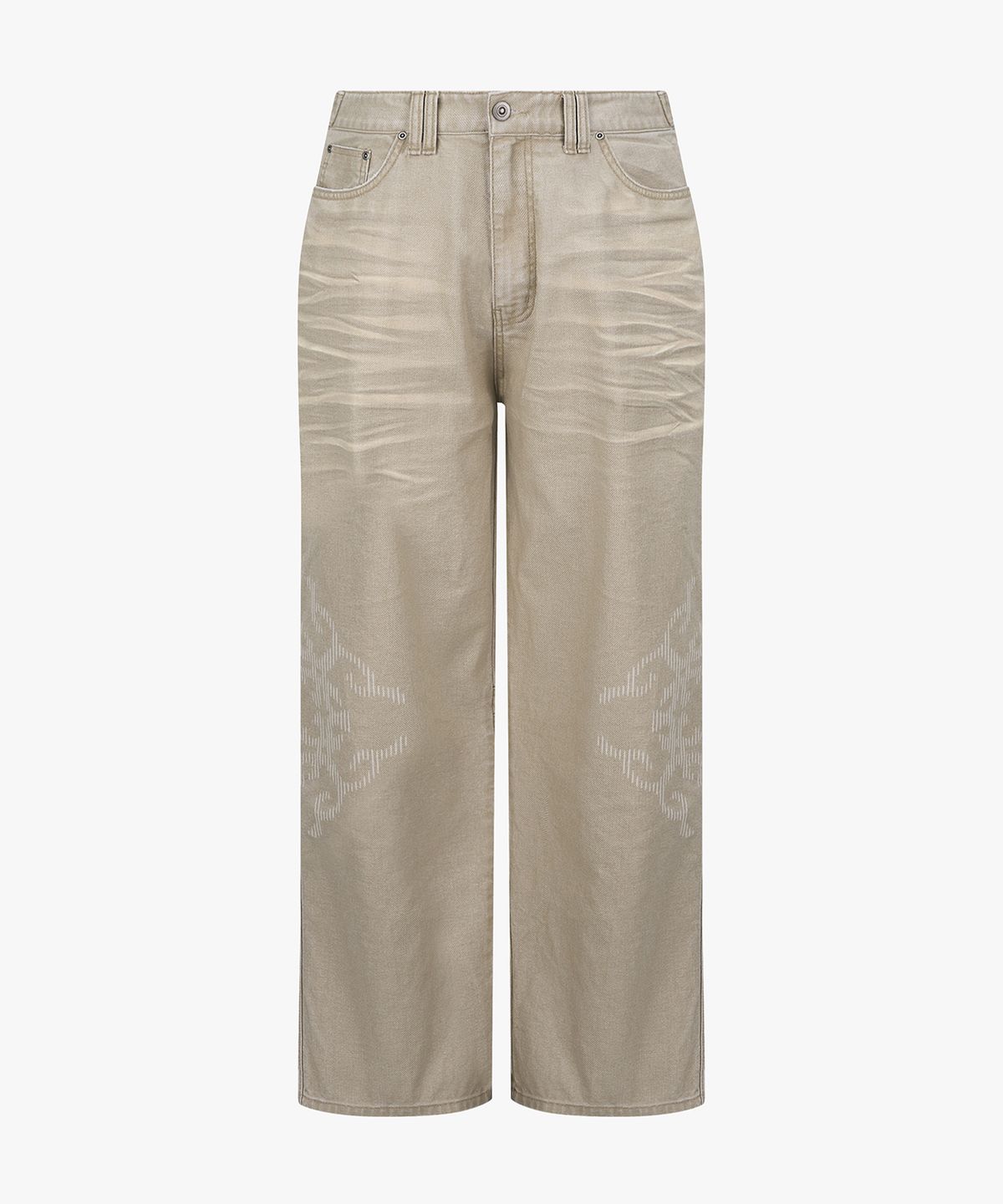 엔드릭스(EDLIX) Silent Burn Surface Denim Pants (Beige)