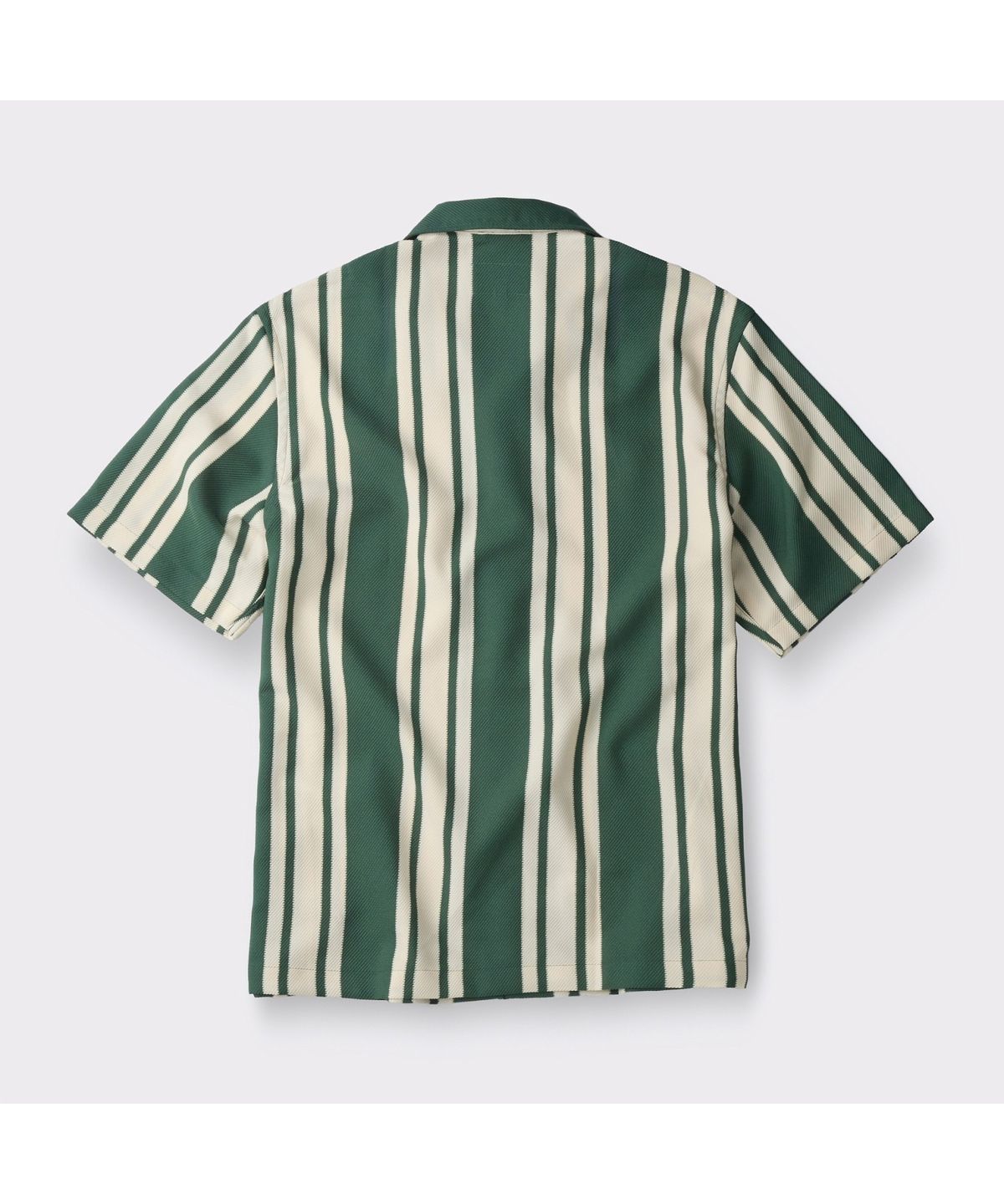헨리코튼(HENRY COTTONS) [British Sporting Club] Green Stripe Half Sleeve Shirts ABSAM26701GRX