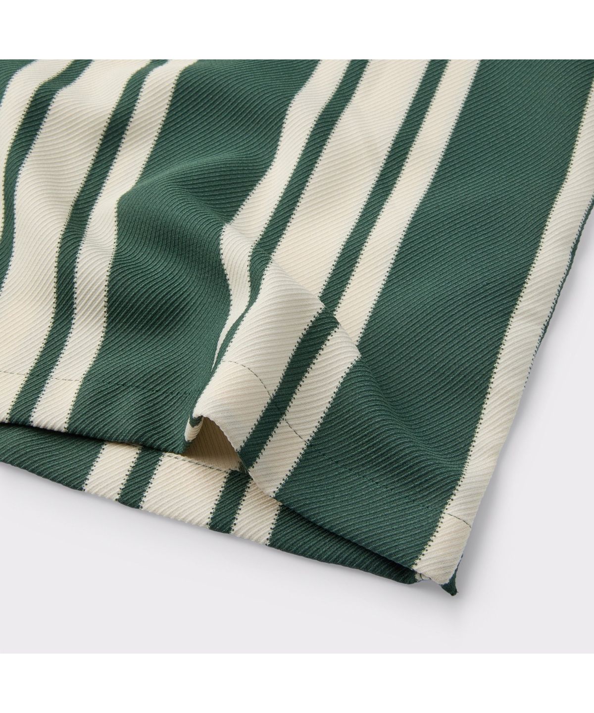 헨리코튼(HENRY COTTONS) [British Sporting Club] Green Stripe Half Sleeve Shirts ABSAM26701GRX