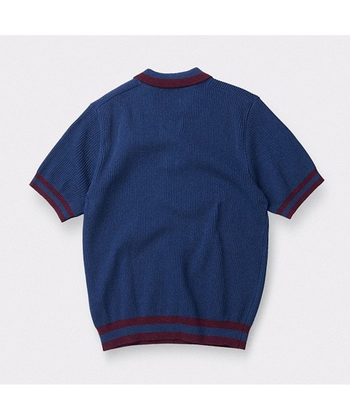 헨리코튼(HENRY COTTONS) [British Sporting Club] Rib Structure Short-Sleeves Polo Knit ABWAM26721BUD