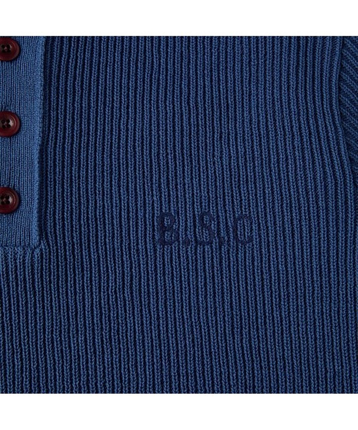 헨리코튼(HENRY COTTONS) [British Sporting Club] Rib Structure Short-Sleeves Polo Knit ABWAM26721BUD