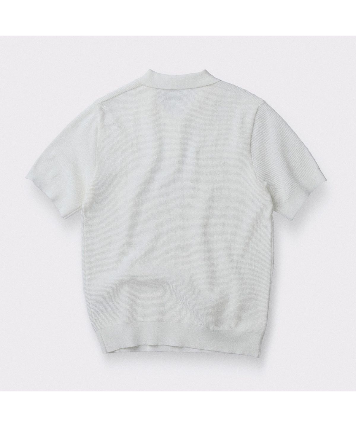 헨리코튼(HENRY COTTONS) [British Sporting Club] Waffle Short-Sleeves Polo Knit ABWAM26711WHX