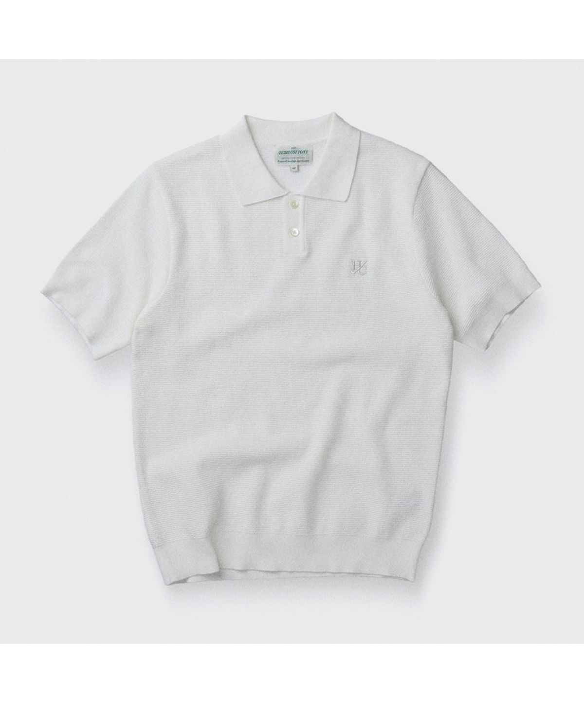 헨리코튼(HENRY COTTONS) [British Sporting Club] Waffle Short-Sleeves Polo Knit ABWAM26711WHX