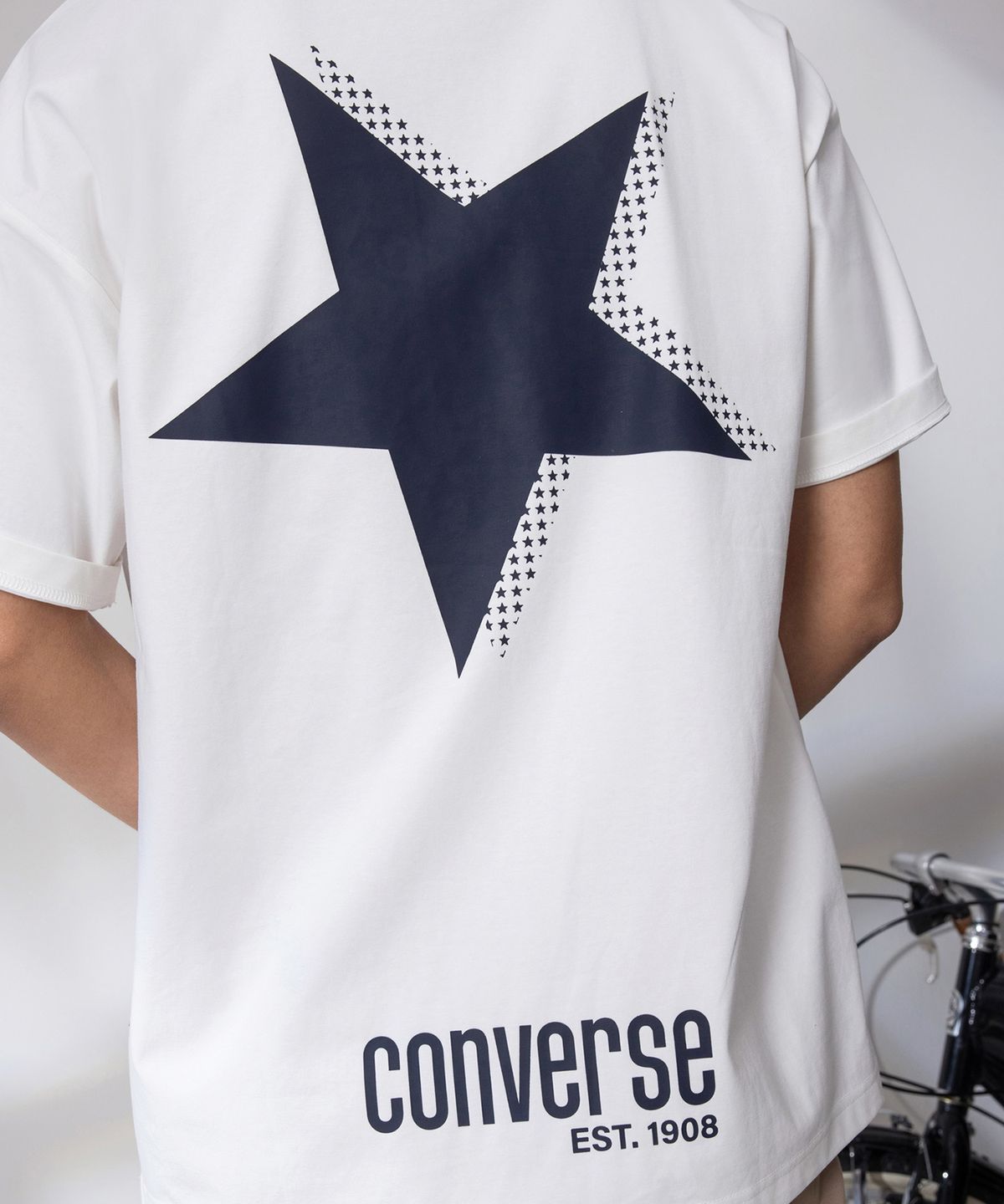 컨버스(CONVERSE) 소로나 스타 아이콘 티셔츠 빈티지 화이트 MCJ785-W70