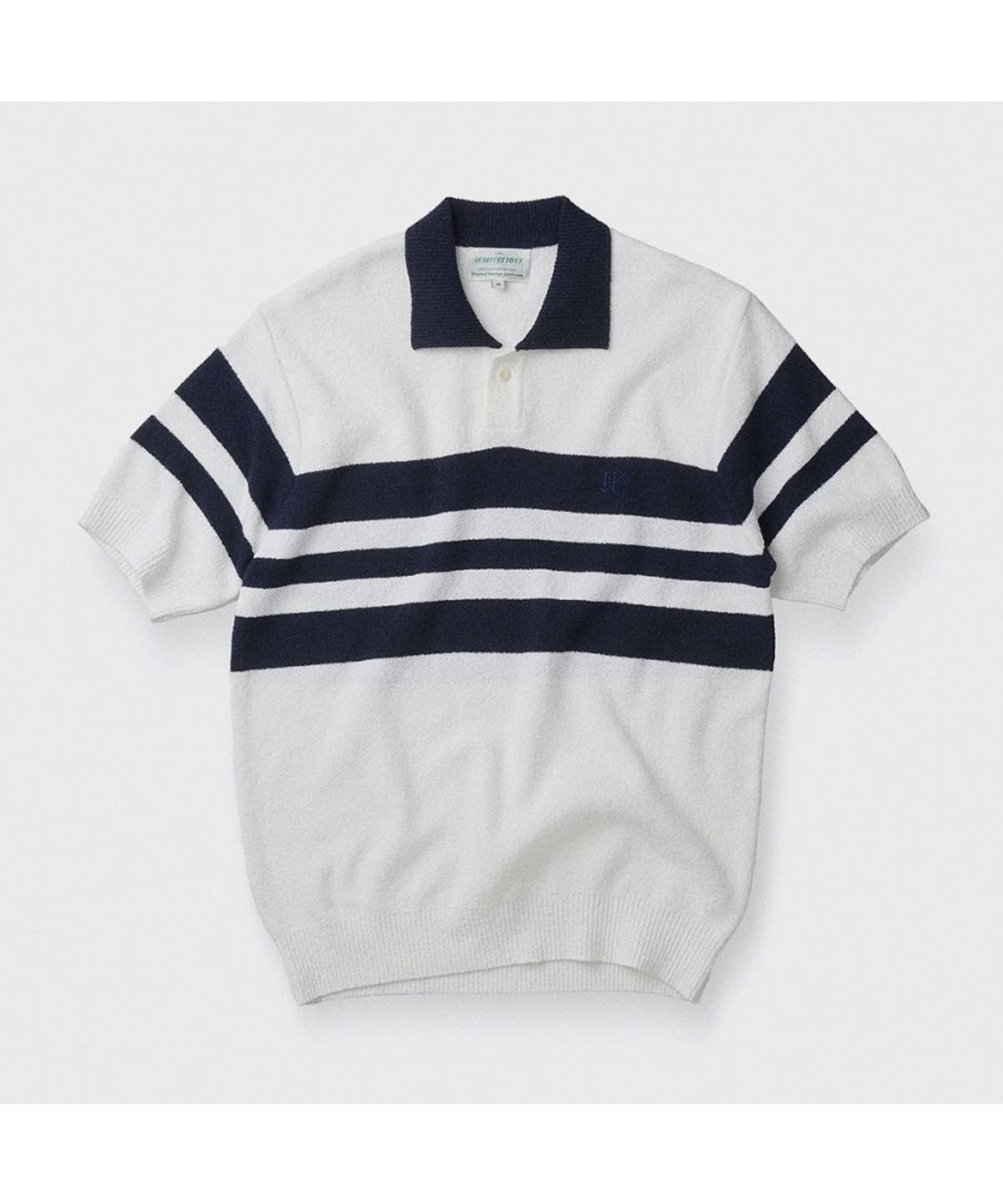 헨리코튼(HENRY COTTONS) [British Sporting Club] Color Matching Short-Sleeves Polo Knit ABWAM26741NYX