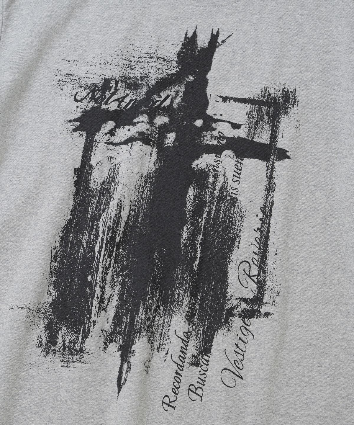 낫포너드(NOT4NERD) After Collapse Regular Fit T-Shirts - Grey