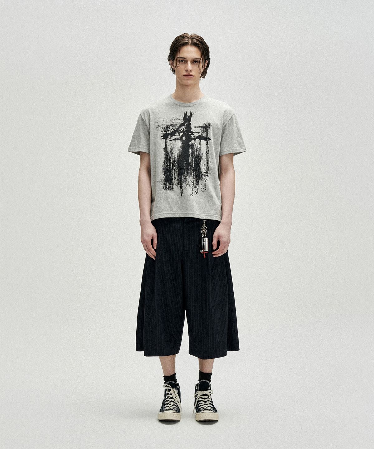 낫포너드(NOT4NERD) After Collapse Regular Fit T-Shirts - Grey
