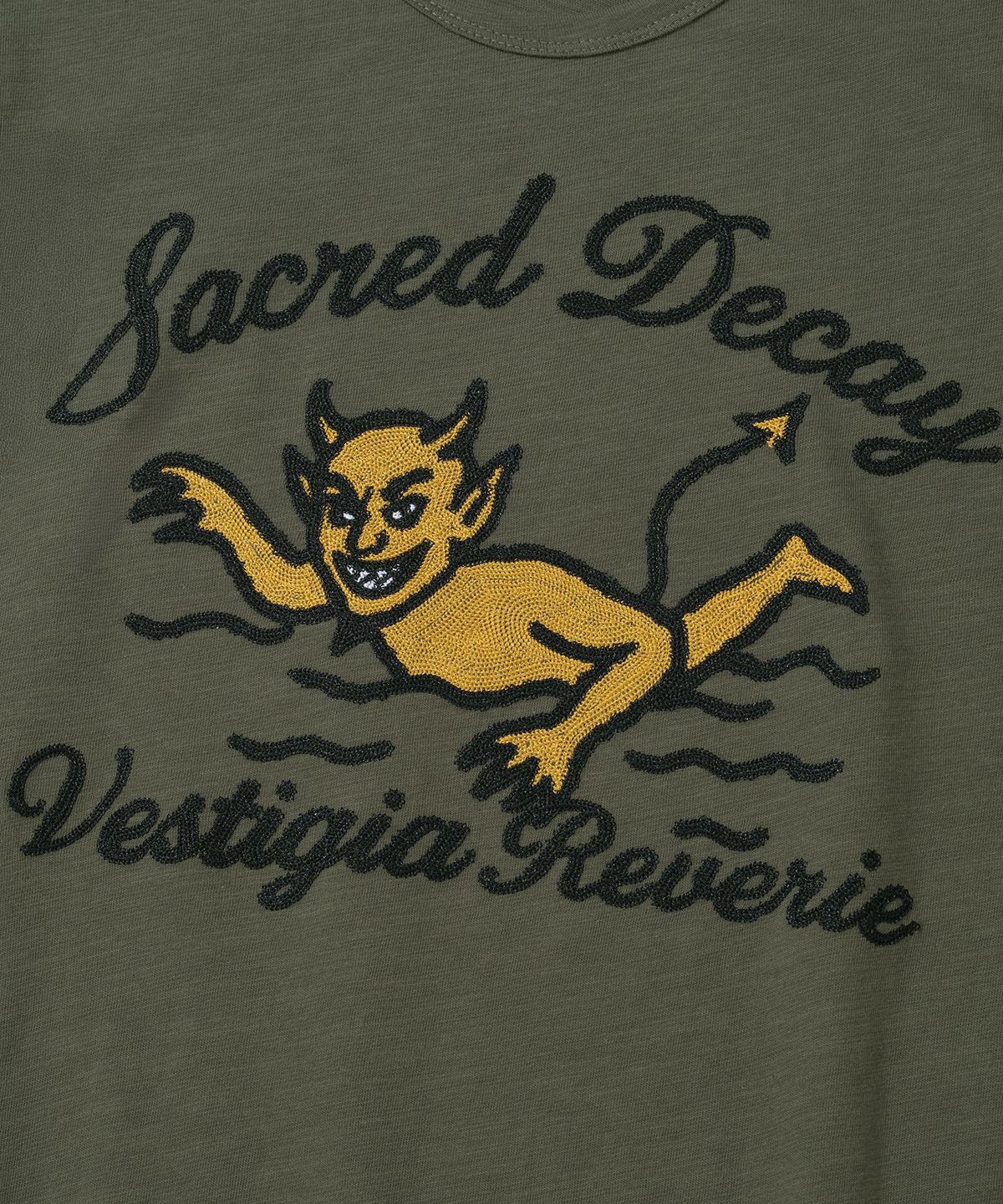 낫포너드(NOT4NERD) Swim In Decay Regular Fit T-Shirts - Khaki