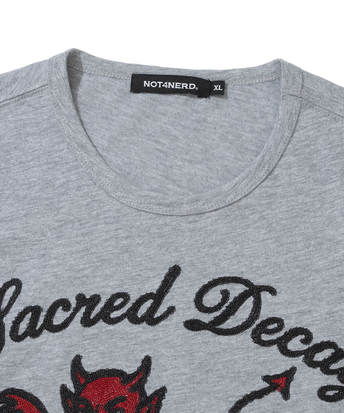 낫포너드(NOT4NERD) Swim In Decay Regular Fit T-Shirts - Grey