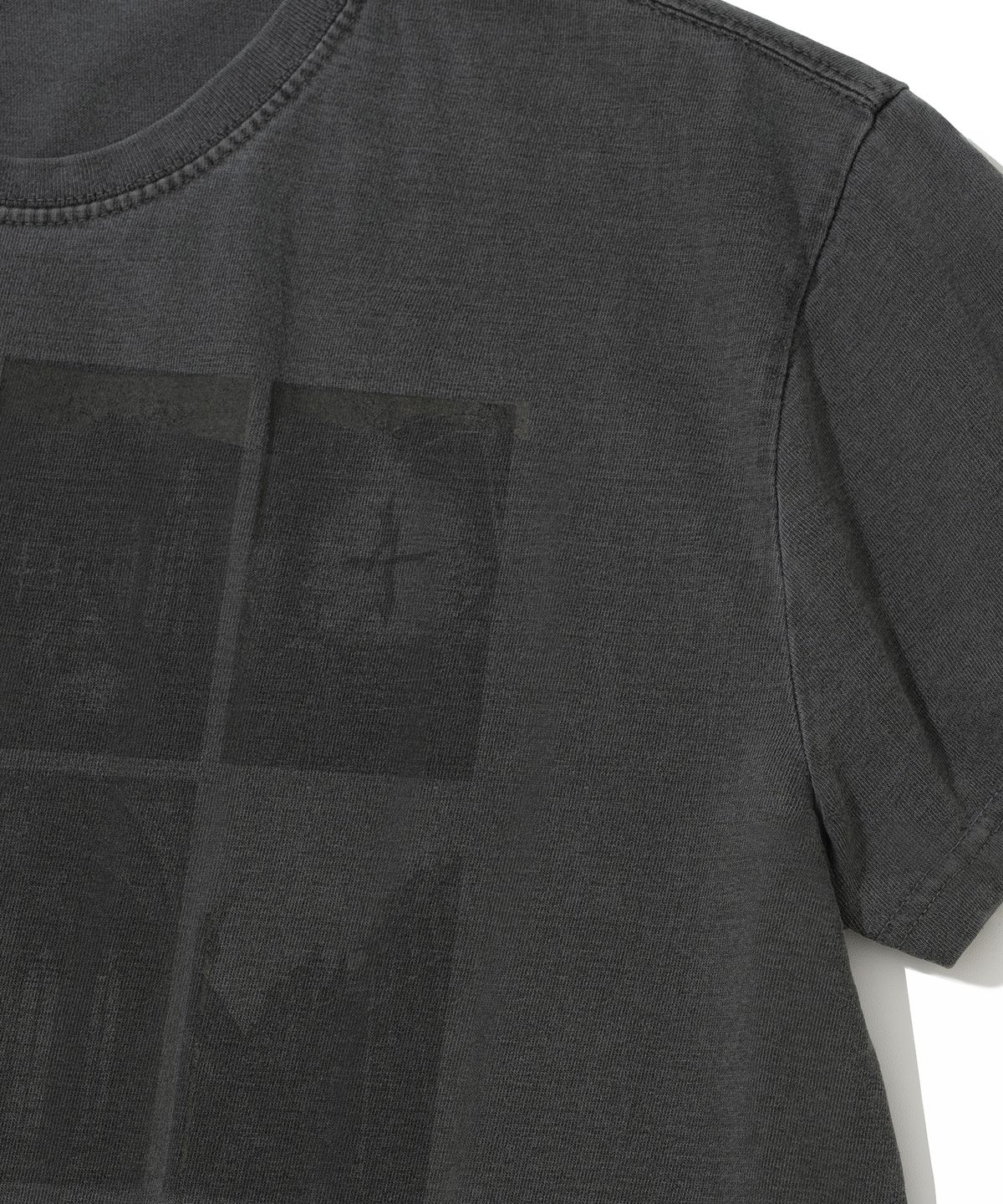 낫포너드(NOT4NERD) Cathedral Afterimage Pigment Regular Fit T-Shirts - Charcoal