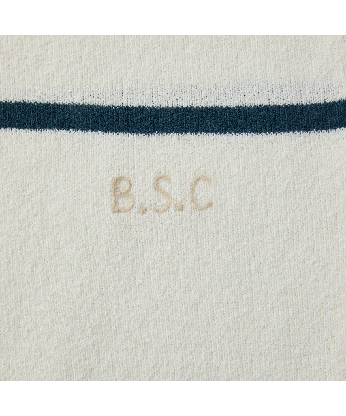 헨리코튼(HENRY COTTONS) [British Sporting Club] Stripe Short-Sleeves Open-Polo Knit ABWAM26761WHX