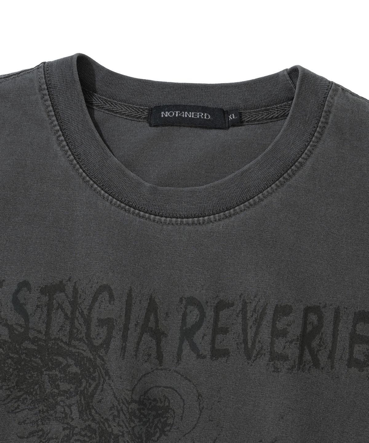 낫포너드(NOT4NERD) Uprising Pigment T-Shirts - Charcoal