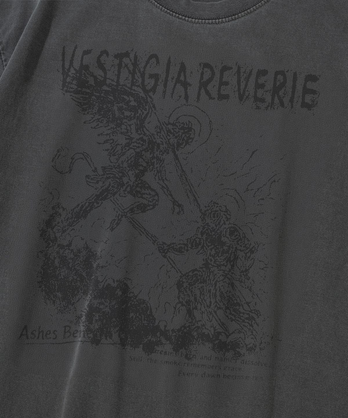 낫포너드(NOT4NERD) Uprising Pigment T-Shirts - Charcoal