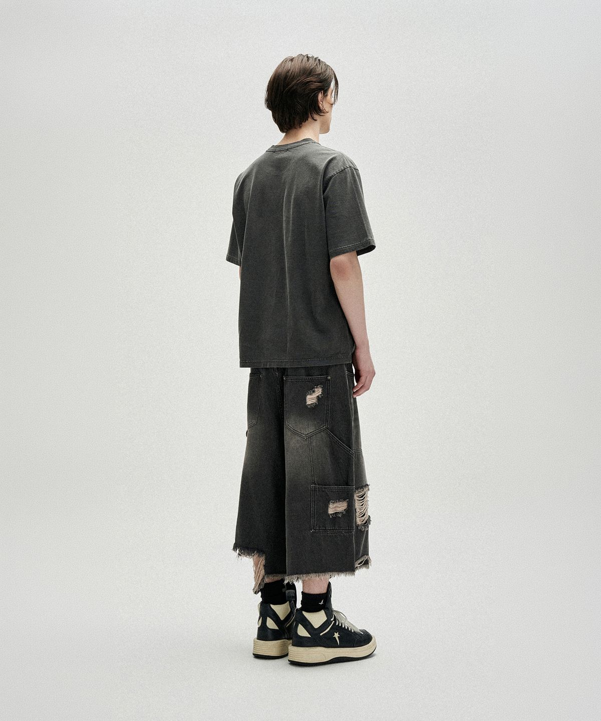 낫포너드(NOT4NERD) Uprising Pigment T-Shirts - Charcoal