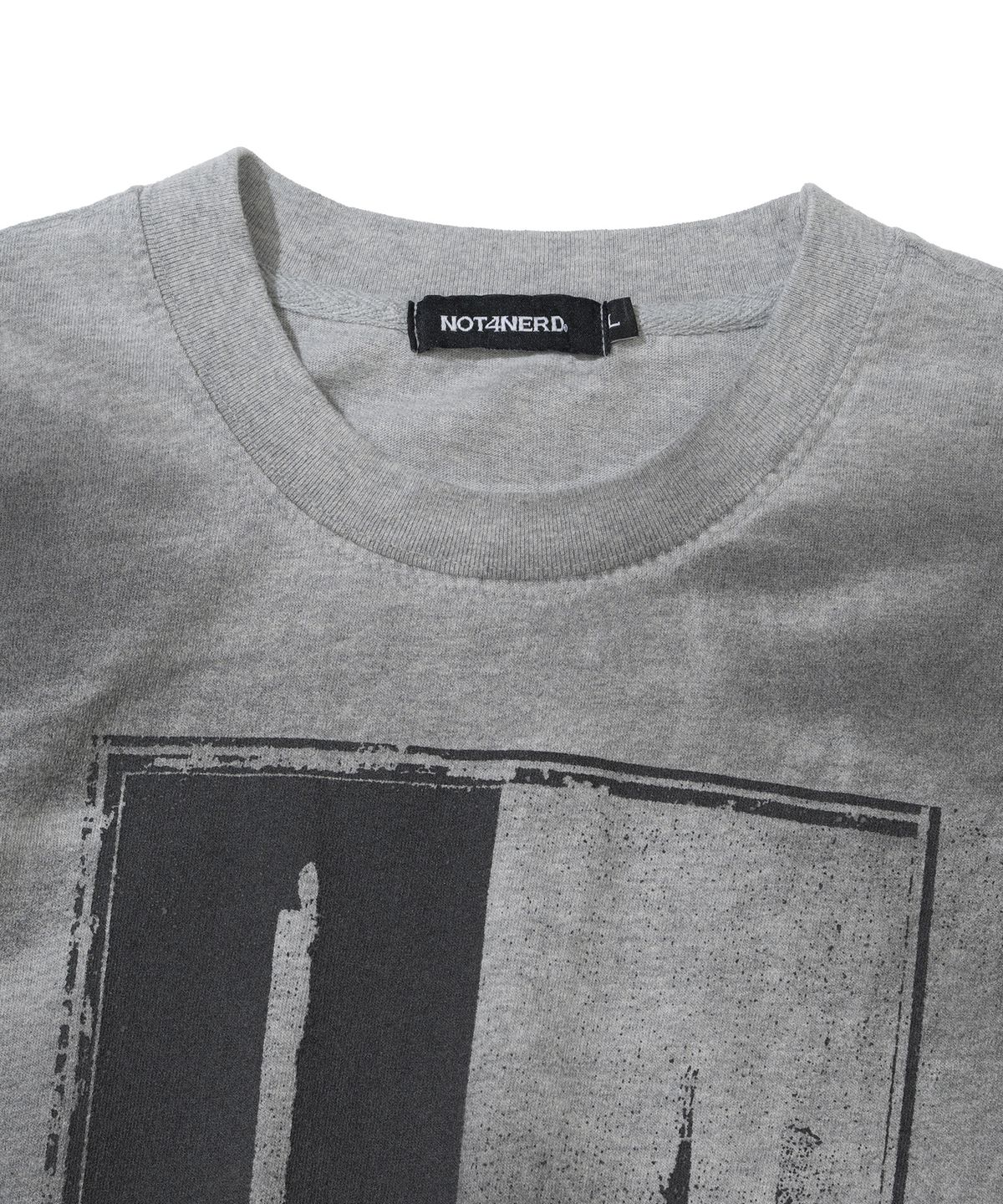 낫포너드(NOT4NERD) Silent Wick Oil Washed T-Shirts - Grey